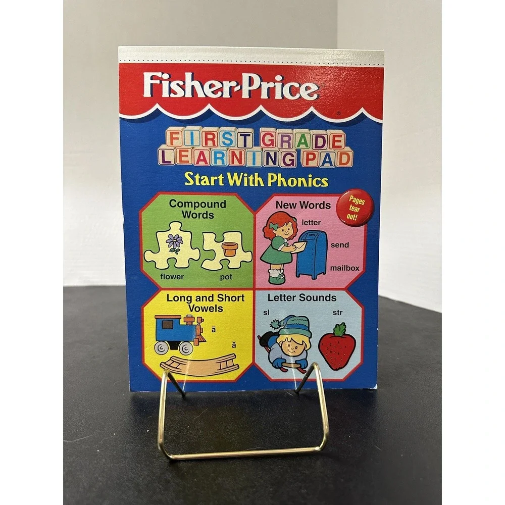 Fisher-Price First Grade Learning Pad Start with Phonics Vintage 1997-98 UNUSED